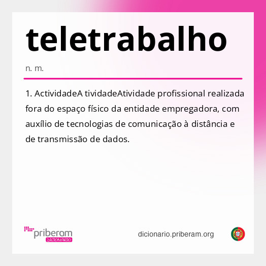 Significado de teletrabalho