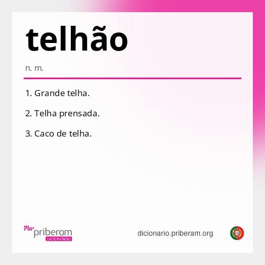 Significado de telhão