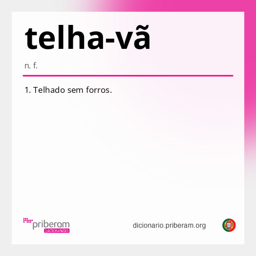 Significado de telha-vã