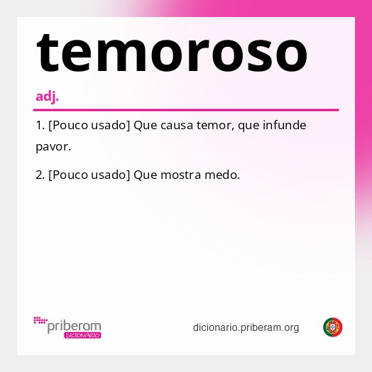 Significado de temoroso