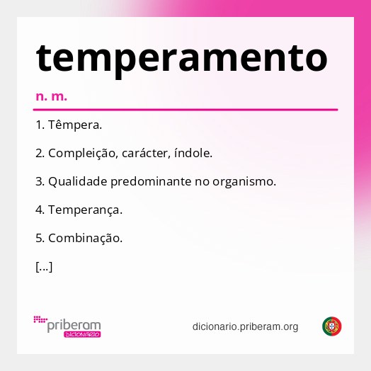 Significado de temperamento