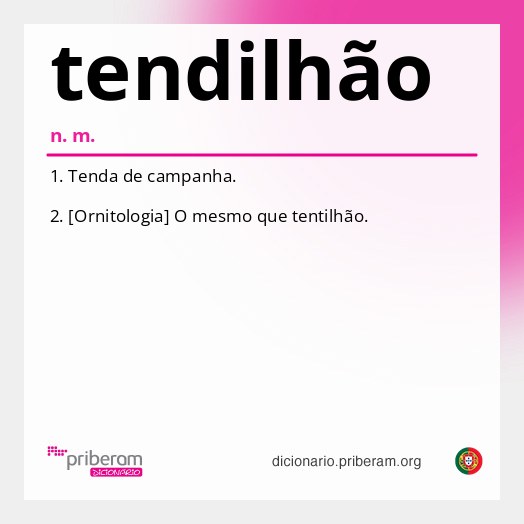 Significado de tendilhão