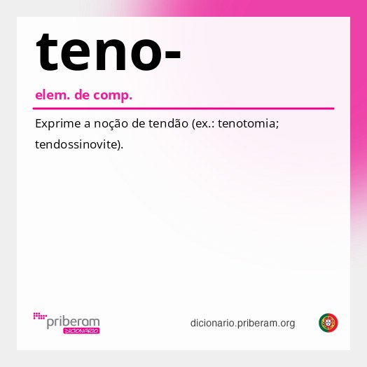 Significado de teno-