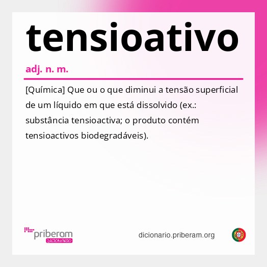 Significado de tensioativo