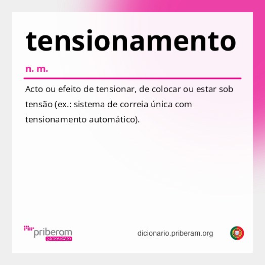 Significado de tensionamento