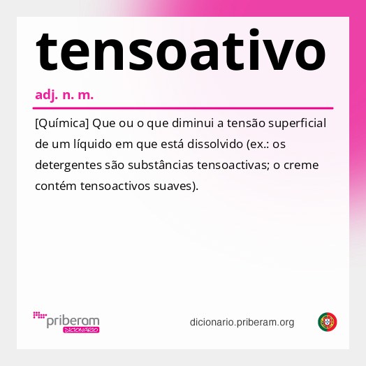 Significado de tensoativo