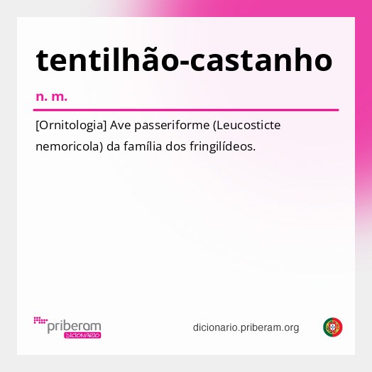 Significado de tentilhão-castanho
