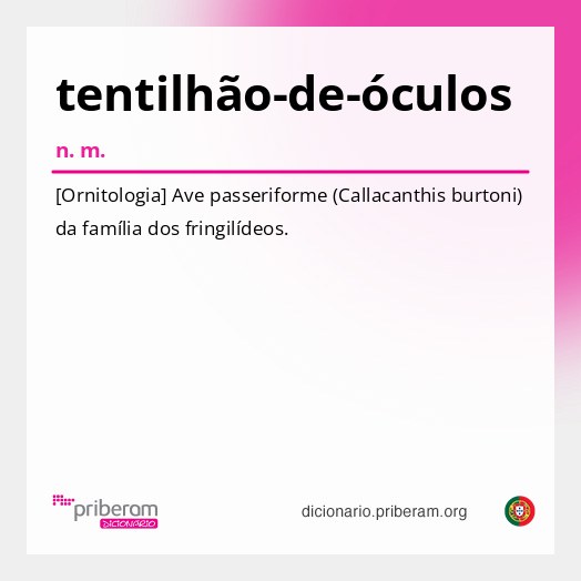 Significado de tentilhão-de-óculos