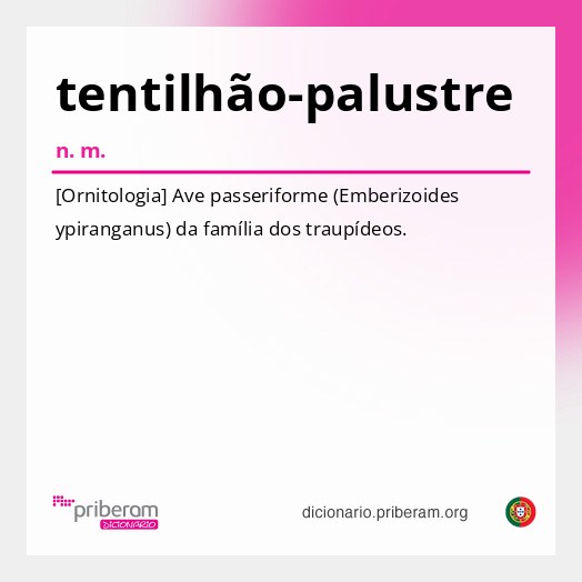 Significado de tentilhão-palustre