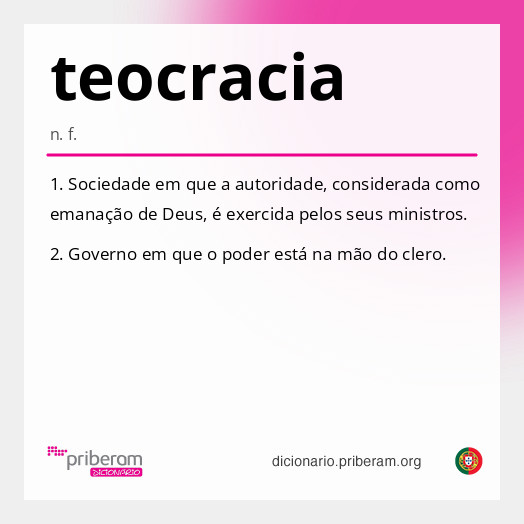 Significado de teocracia