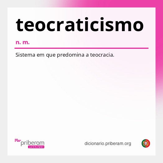 Significado de teocraticismo