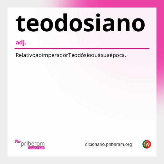 Significado de teodosiano