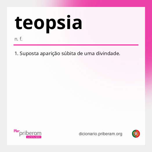 Significado de teopsia