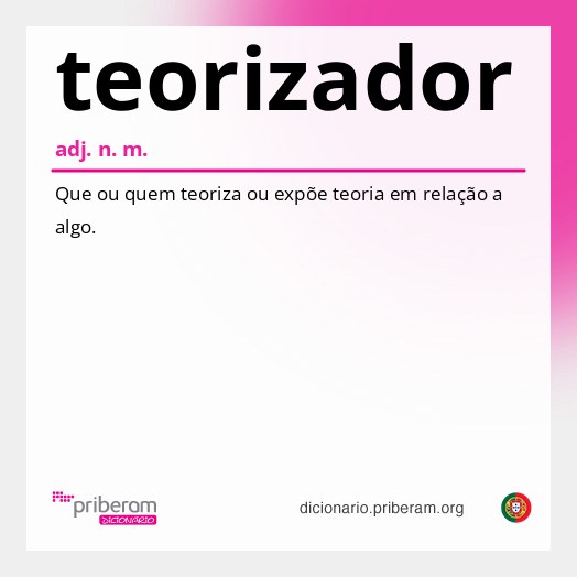 Significado de teorizador