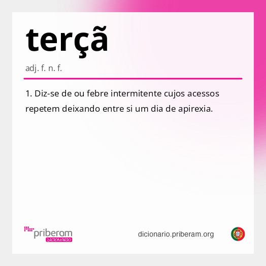 Significado de terçã
