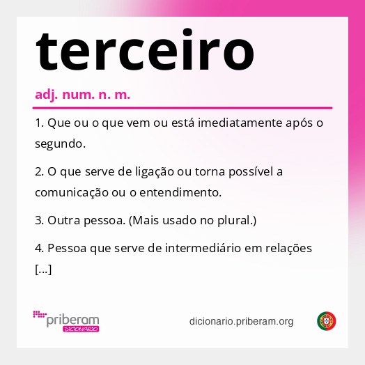 Significado de terceiro