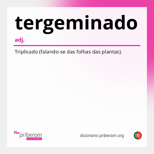 Significado de tergeminado