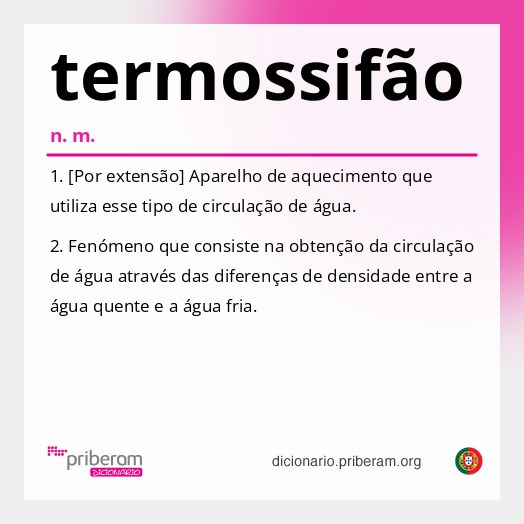 Significado de termossifão