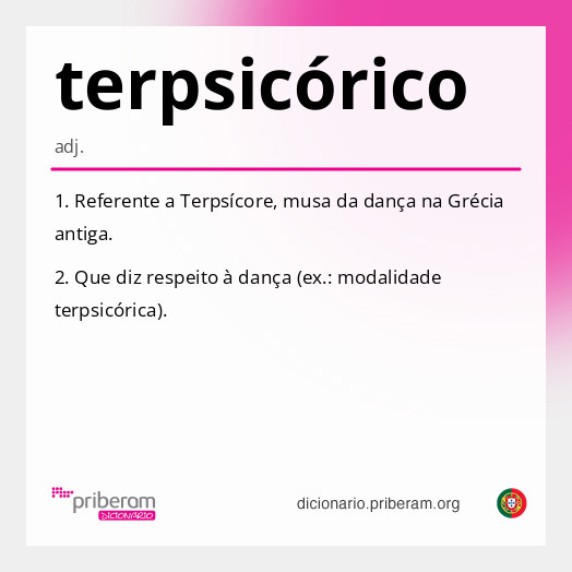 Significado de terpsicórico