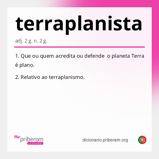 Significado de terraplanista