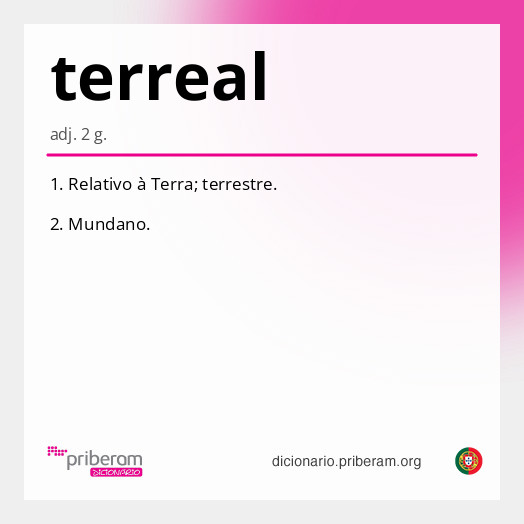 Significado de terreal
