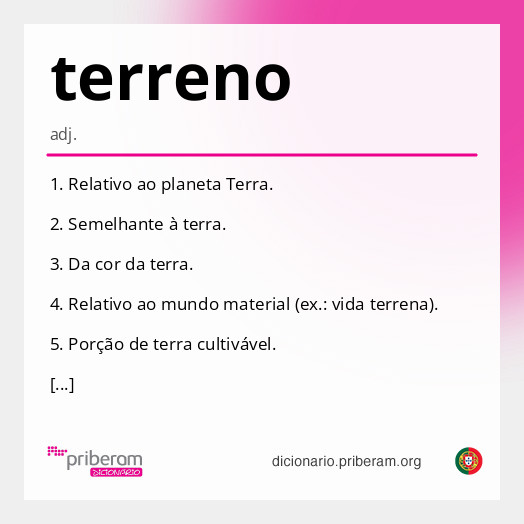 Significado de terreno