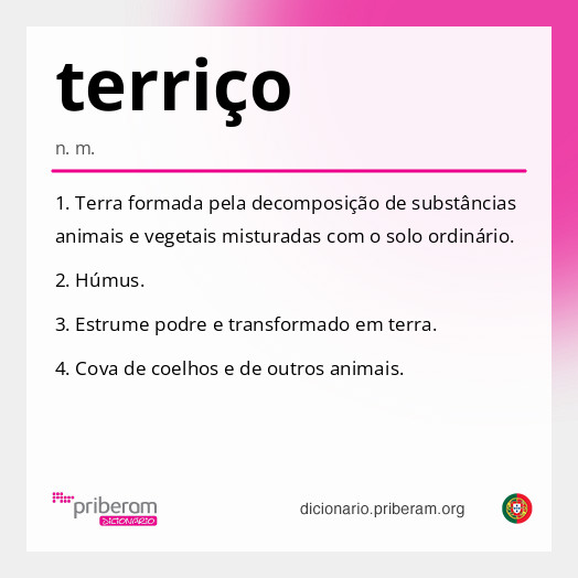 Significado de terriço