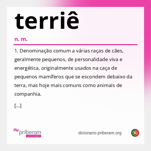 Significado de terriê