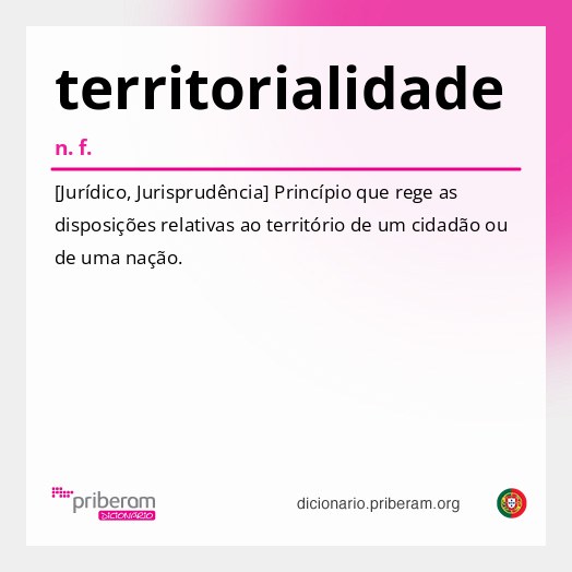 Significado de territorialidade