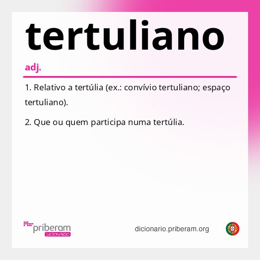 Significado de tertuliano