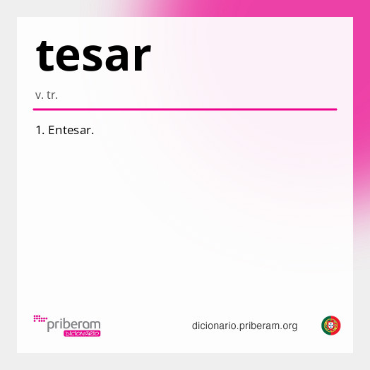 Significado de tesar