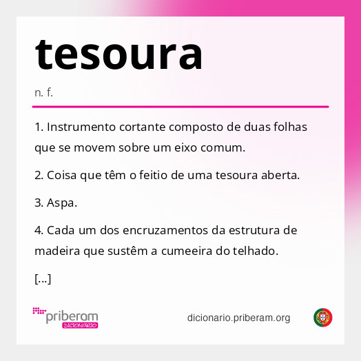 Significado de tesoura