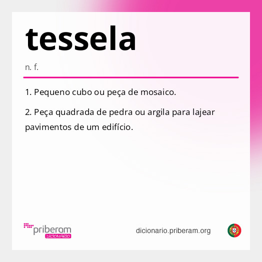 Significado de tessela