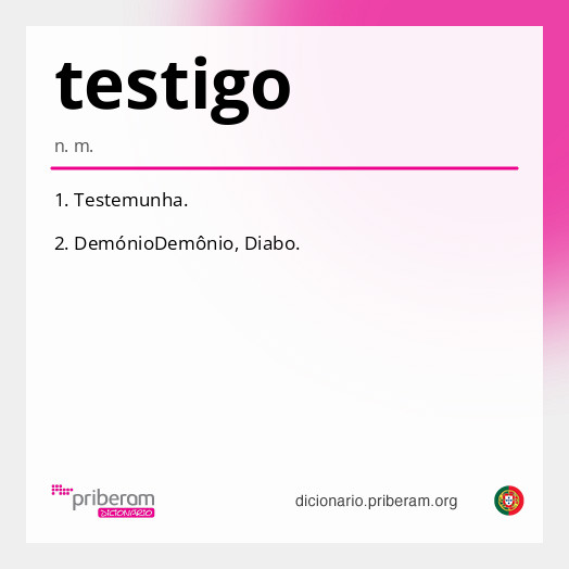 Significado de testigo