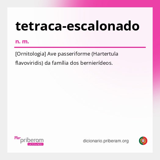 Significado de tetraca-escalonado