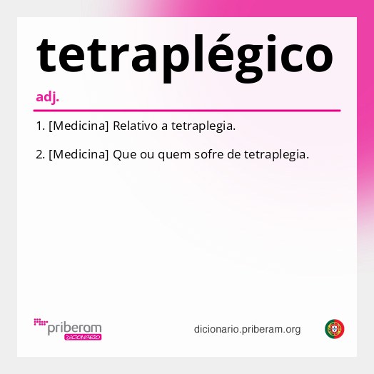 Significado de tetraplégico