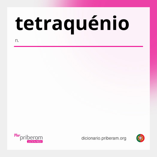 Significado de tetraquénio