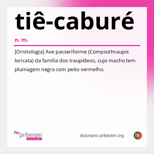 Significado de tiê-caburé