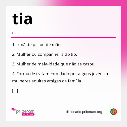 Significado de tia