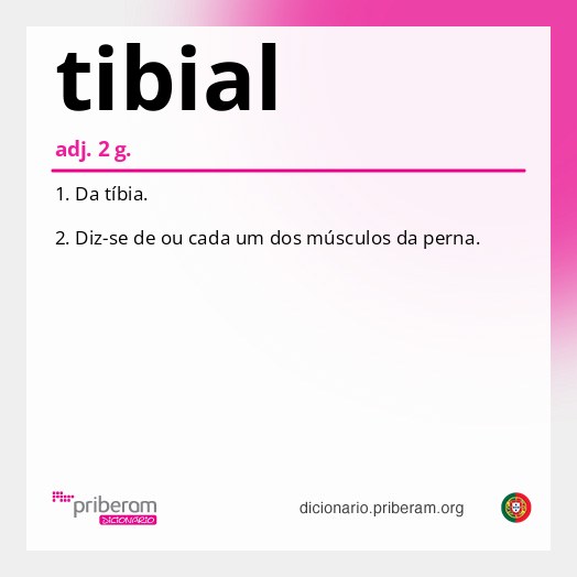 Significado de tibial