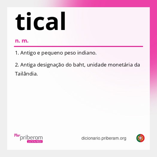 Significado de tical