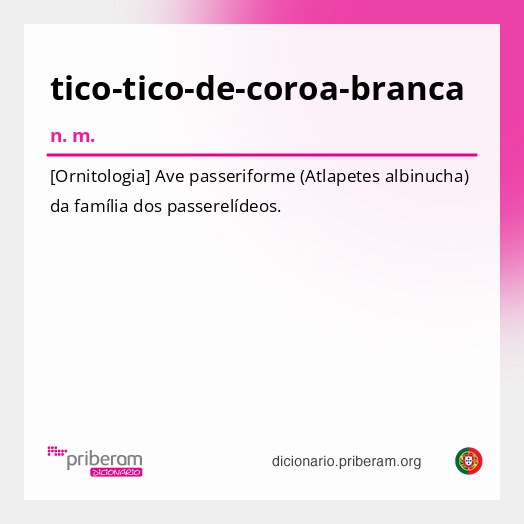 Significado de tico-tico-de-coroa-branca