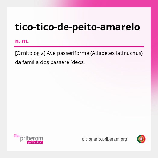 Significado de tico-tico-de-peito-amarelo