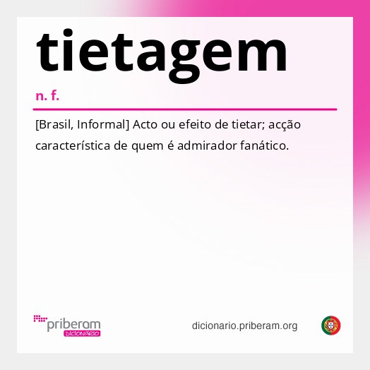 Significado de tietagem