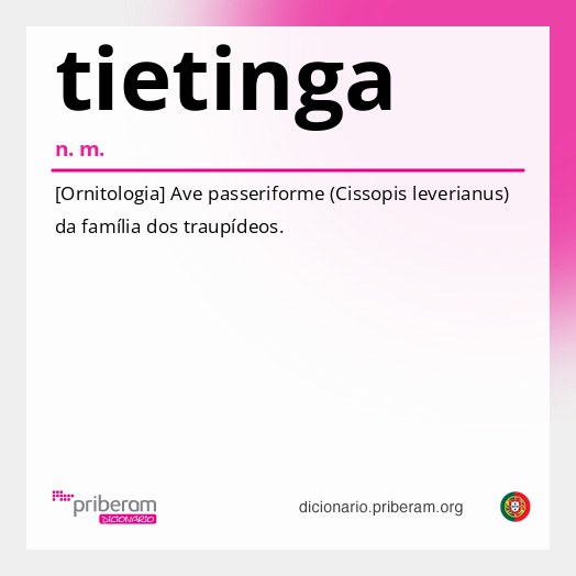 Significado de tietinga