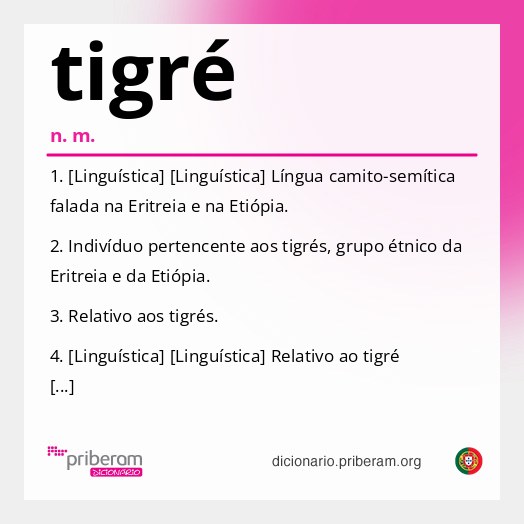 Significado de tigré