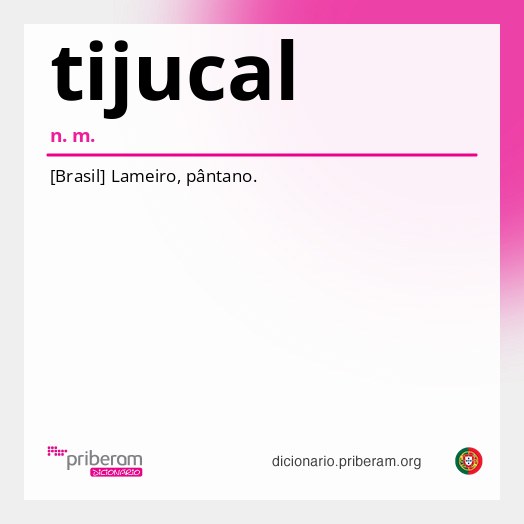 Significado de tijucal