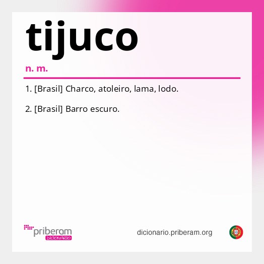 Significado de tijuco