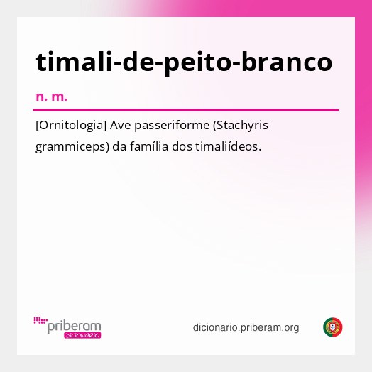 Significado de timali-de-peito-branco