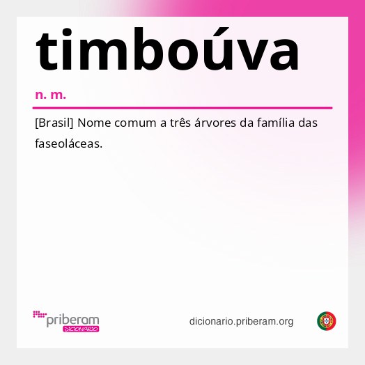 Significado de timboúva